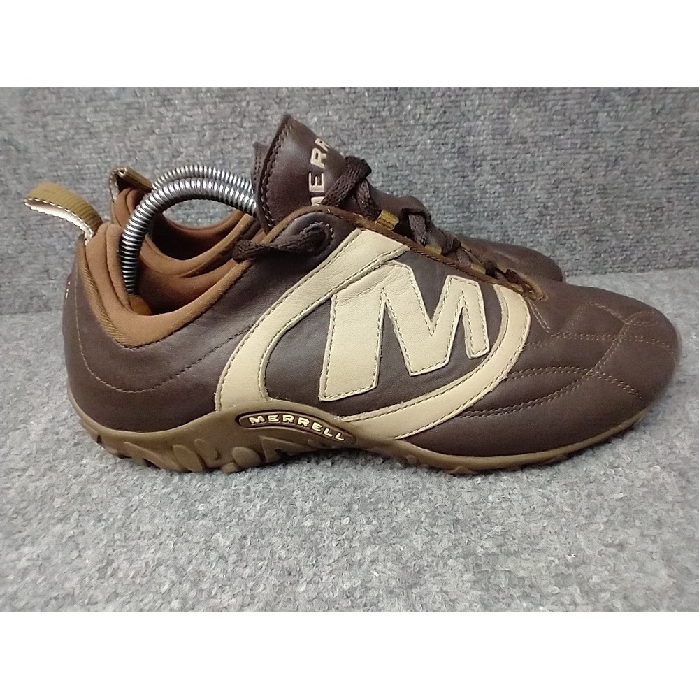 Merrell Striker Goal Lace Chocolate Brown Leather Sneakers Mens 8 13259